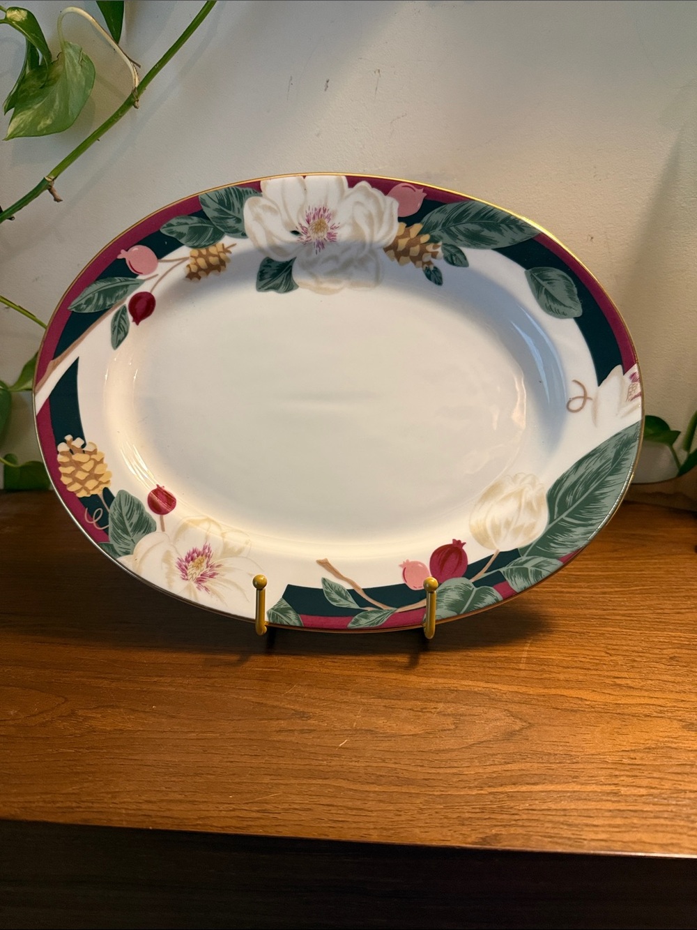 China magnolia 14” Tienshan platter